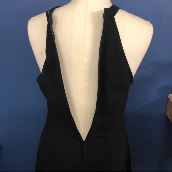 FRANCESCA Collection Blue Rain Black Dress Size M D308 - Picture 13 of 14